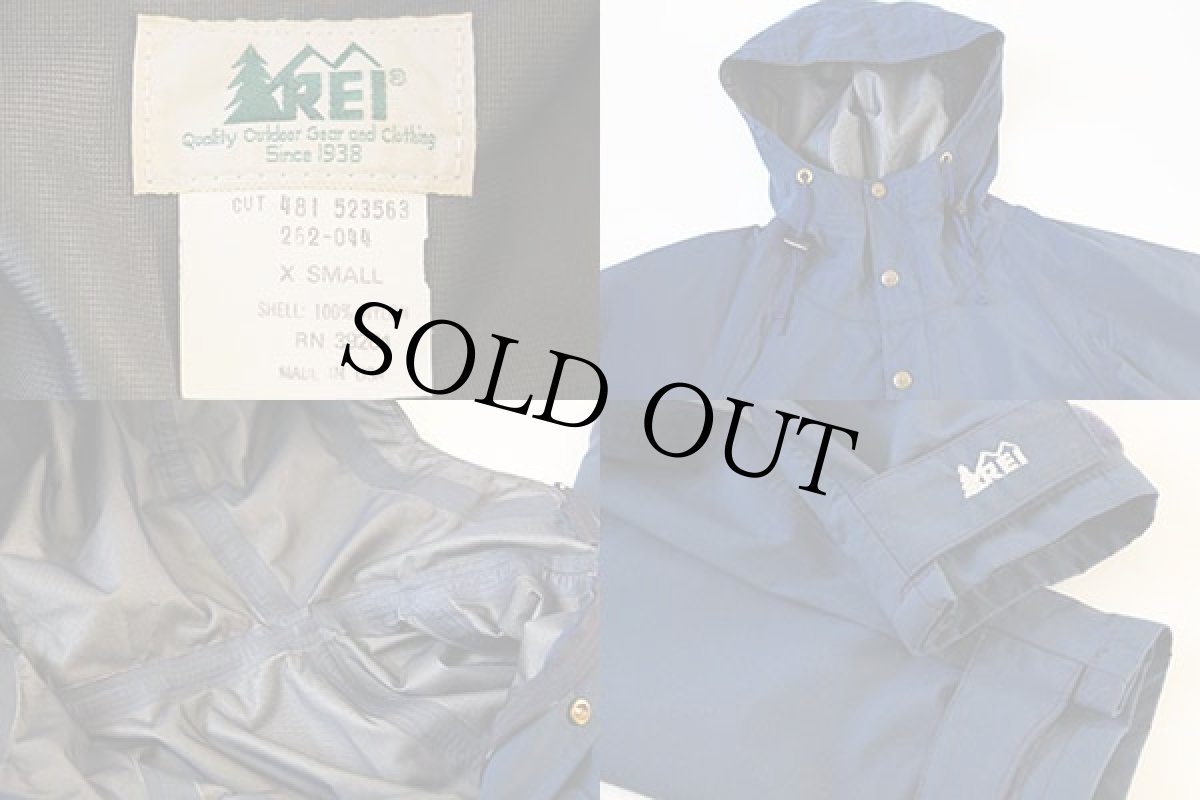 画像3: 80s REI プルオーバー GORE-TEXゴアテックス ナイロン マウンテンパーカー 紺 XS (3)