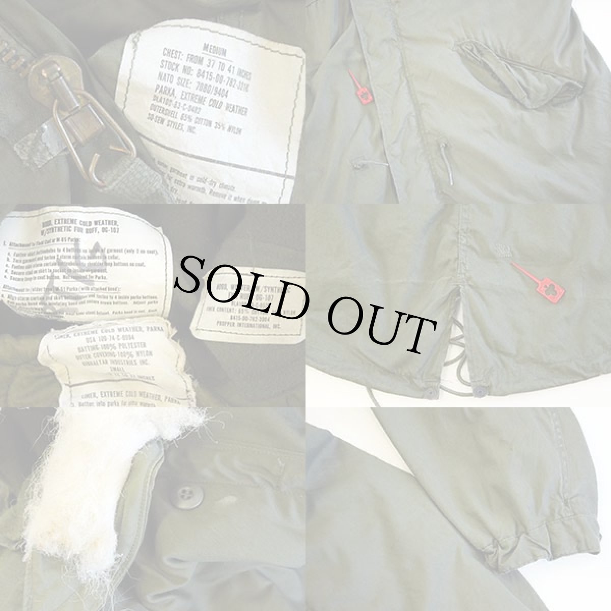 画像3: 80s 米軍 U.S.ARMY キルティングライナー&フード付き M-65 パーカー M★モッズコート フルセット (3)