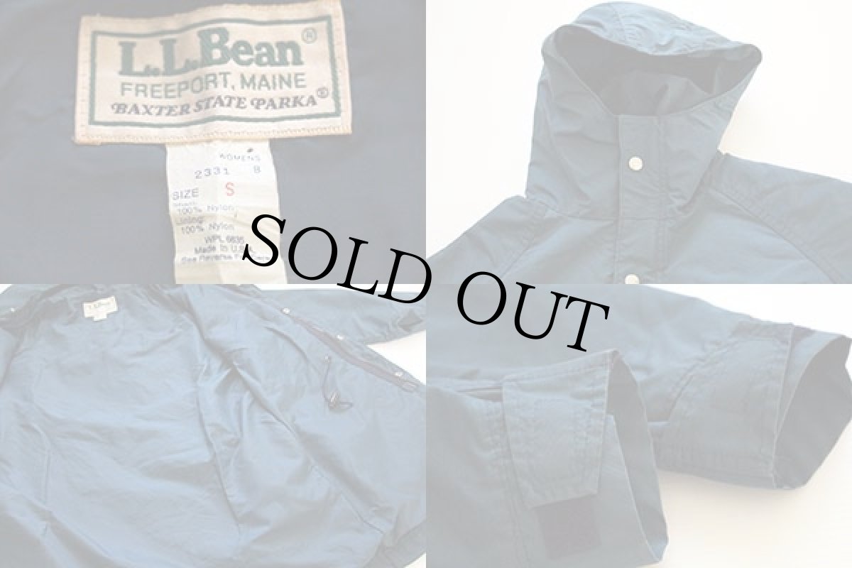 画像3: 80s USA製 L.L.Bean マウンテンパーカー 紺 W-S (3)