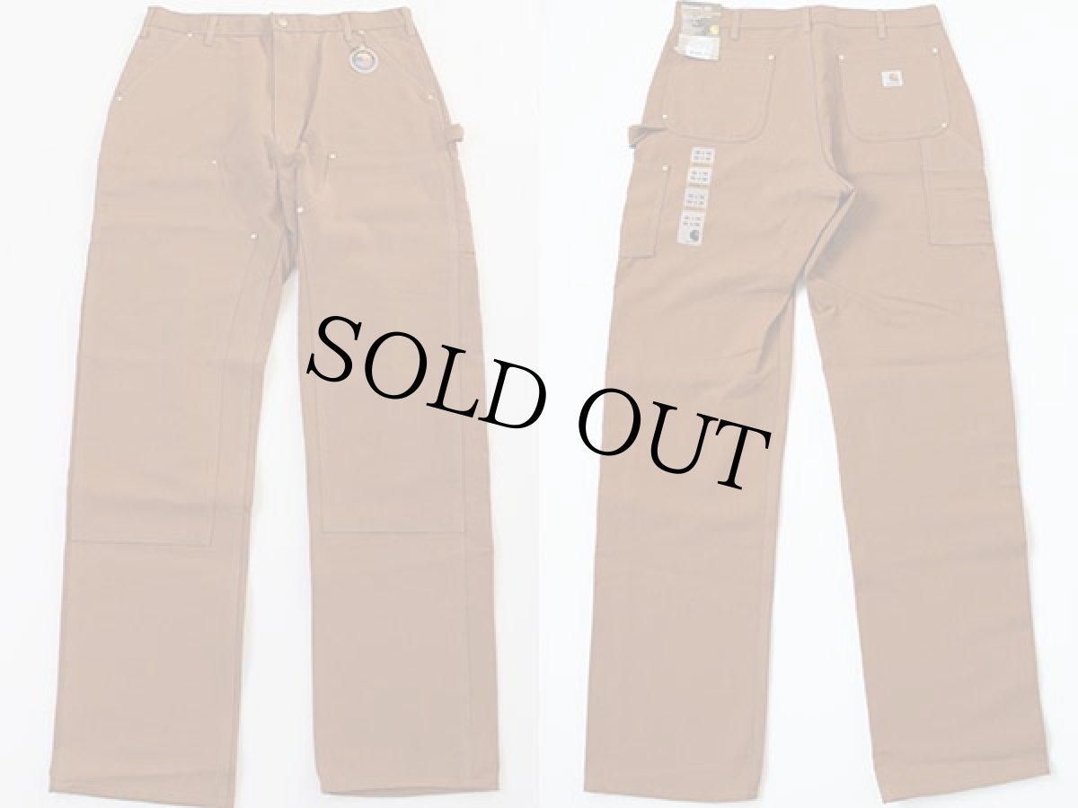 画像2: デッドストック★USA製 carharttカーハート ダック地 ダブルニー ワークパンツ 36x36 (2)