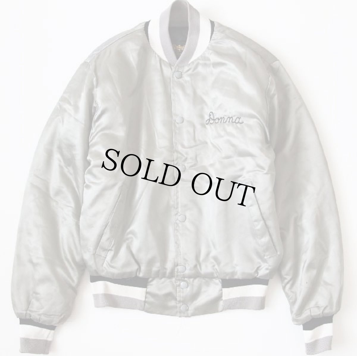 画像2: 70s Swingster チェーン刺繍 ナイロンジャケット S (2)