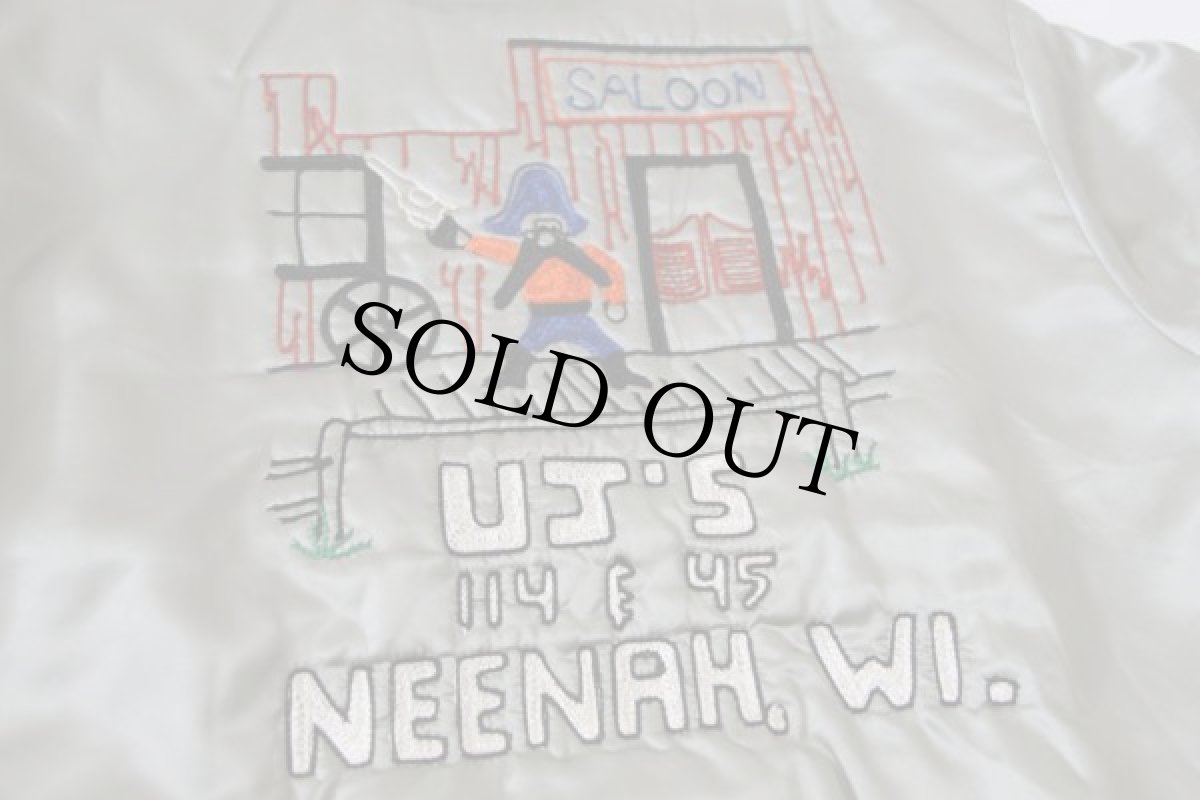 画像4: 70s Swingster チェーン刺繍 ナイロンジャケット S (4)