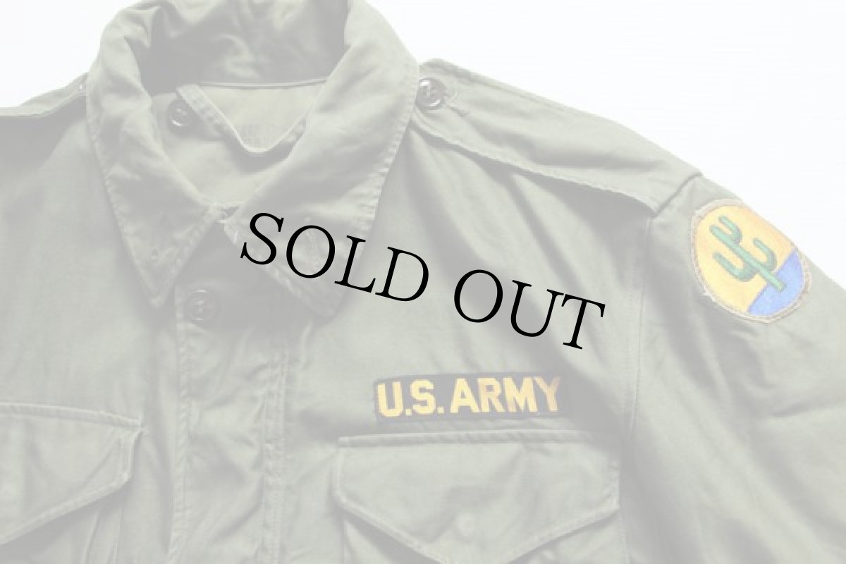 画像3: 50s 米軍 U.S.ARMY パッチ付き M-51 フィールドジャケット R-S (3)