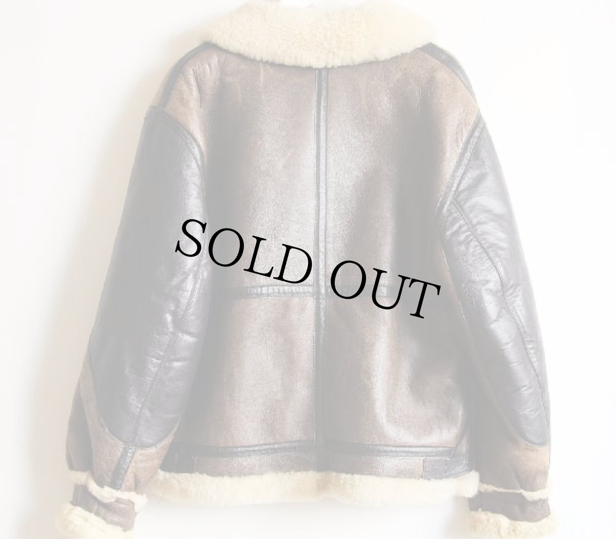 画像2: USA製 Golden Bear B-3 ムートン フライトジャケット 38 (2)