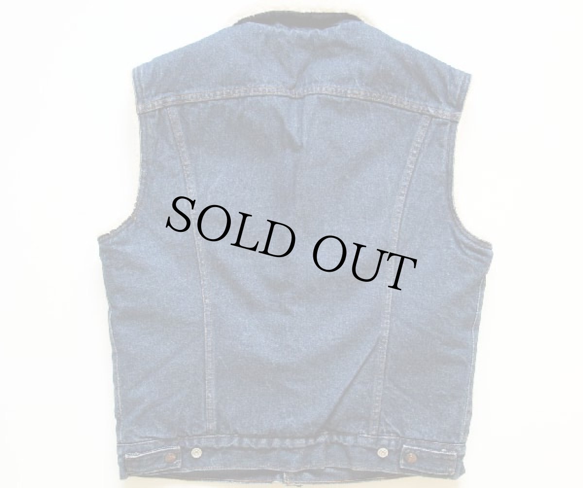 画像2: 80s USA製 Levi'sリーバイス ボアライナー デニムベスト M (2)