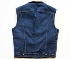 画像2: 80s USA製 Levi'sリーバイス ボアライナー デニムベスト M (2)