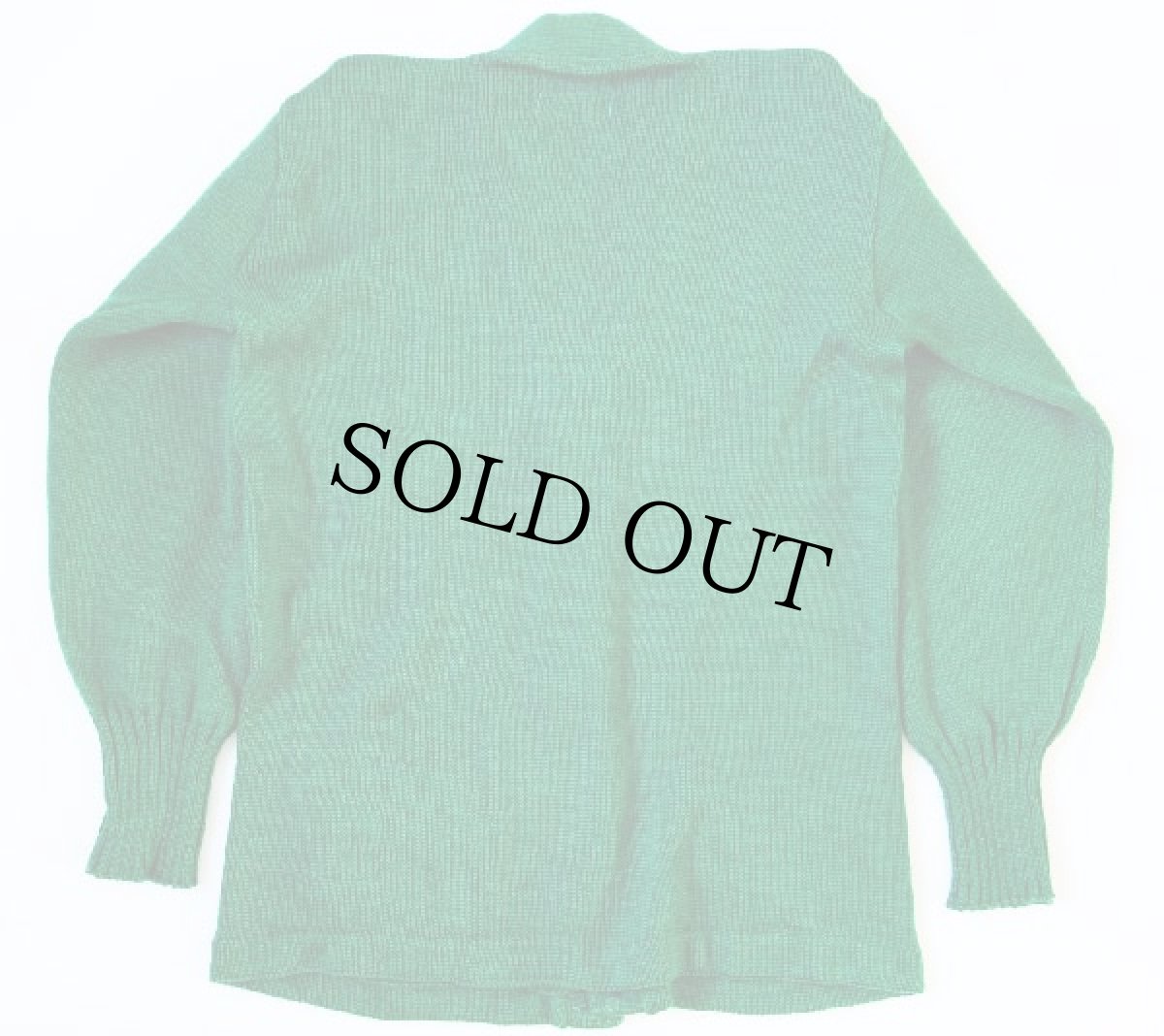 画像2: 40s MONTGOMERY WARD BRENT レタードカーディガン (2)