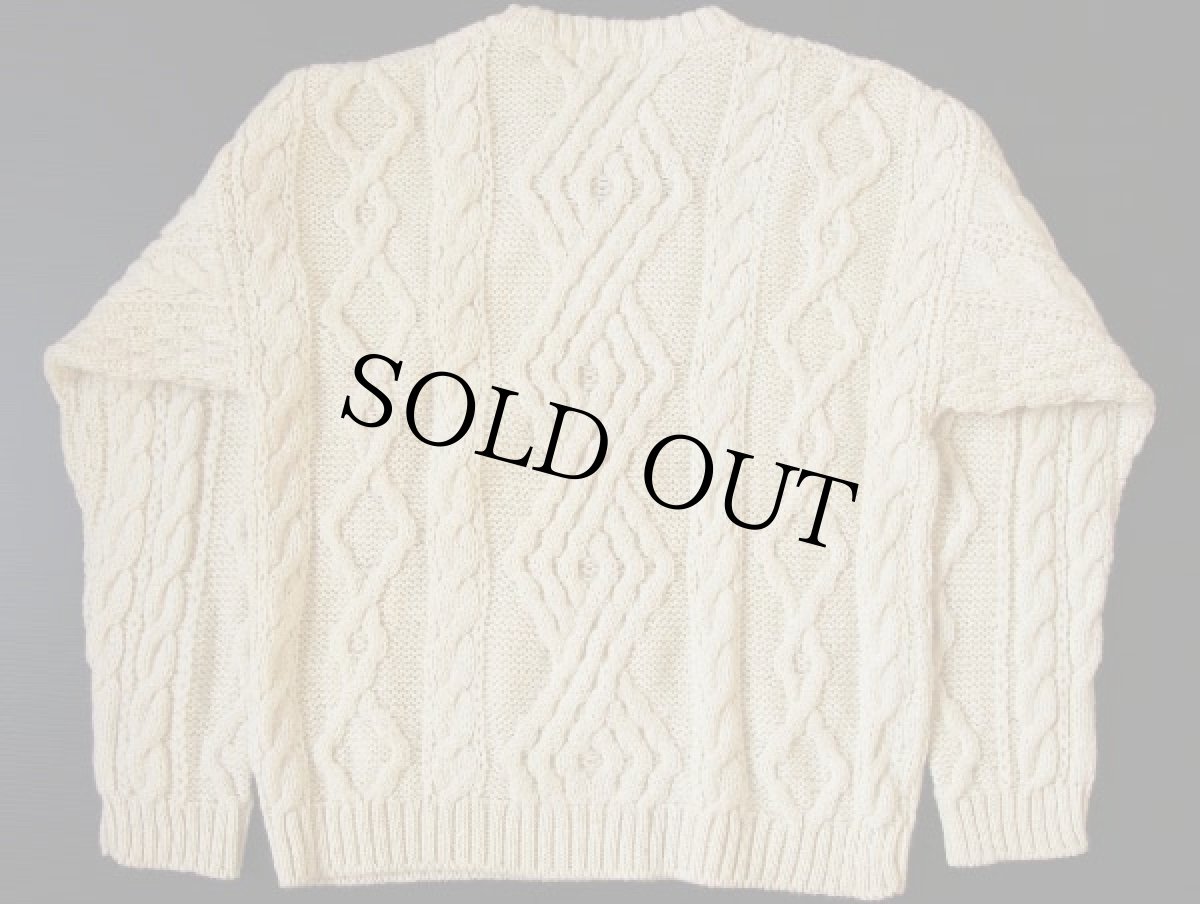 画像3: デッドストック★英国製 McKENNAS ケーブル編み ウールニット セーター★フィッシャーマン (3)