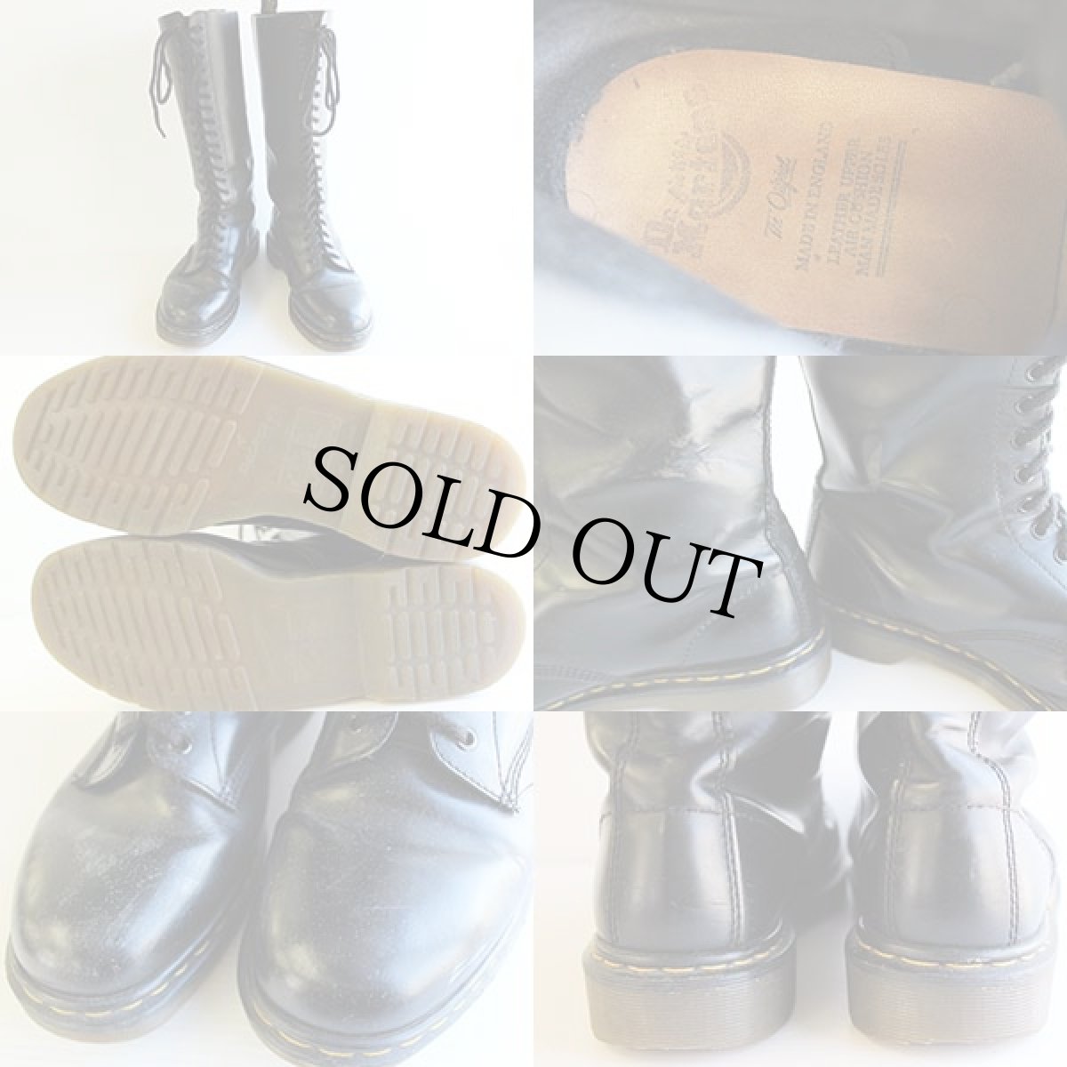 画像3: 英国製 DR.MARTENSドクターマーチン 20ホールブーツ 黒 UK11 (3)