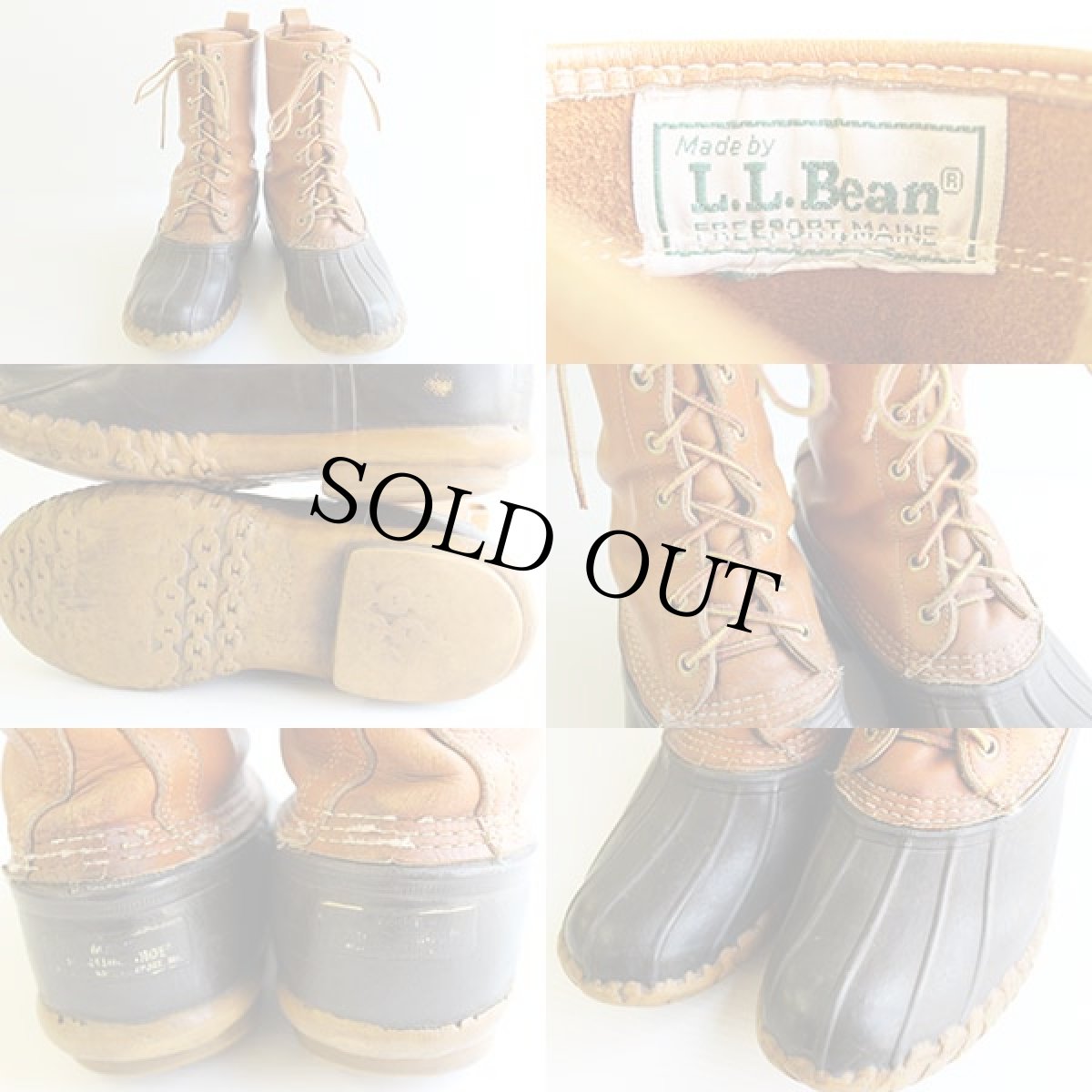 画像3: 80s L.L.Bean メインハンティング 8ホール ビーンブーツ8 (3)