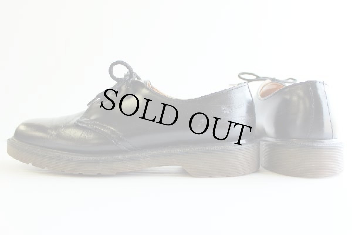 画像2: 英国製 DR.MARTENSドクターマーチン 3ホール レザーシューズ 黒 UK7 (2)