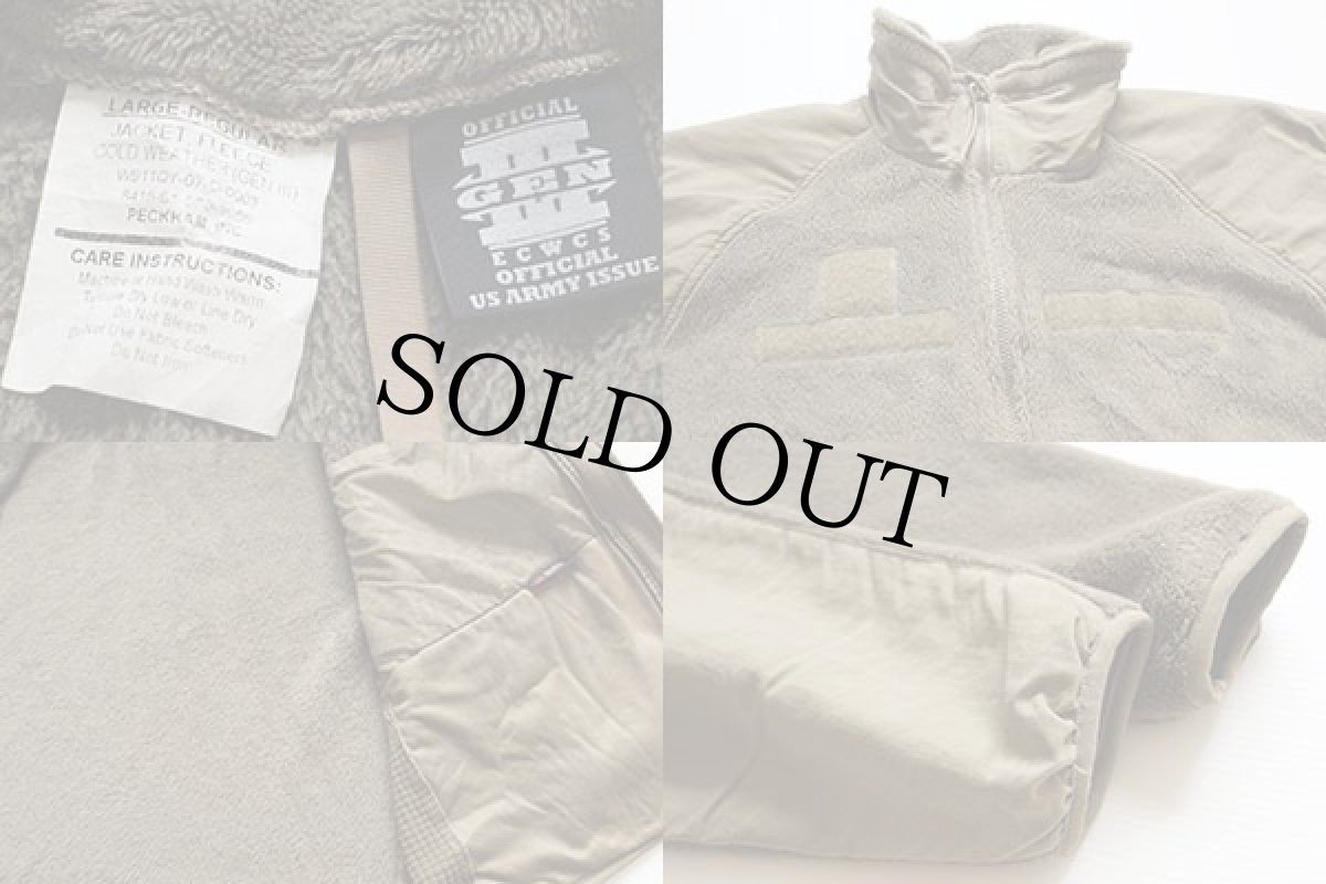 画像3: 00s 米軍 ECWCS GEN3 LEVEL3 POLARTEC フリースジャケット コヨーテ タン L-R (3)