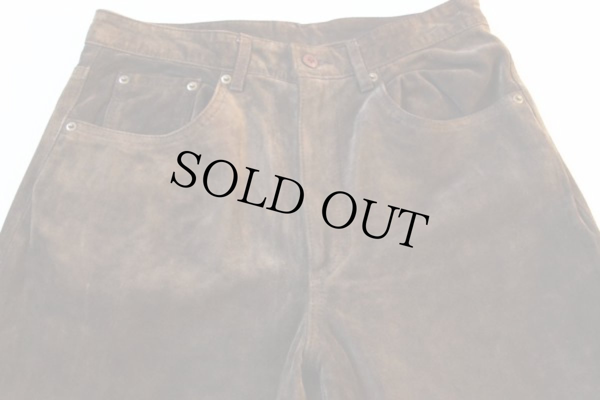 画像2: 80s NORTH BEACH LEATHER ノースビーチ スエードレザーパンツ (2)