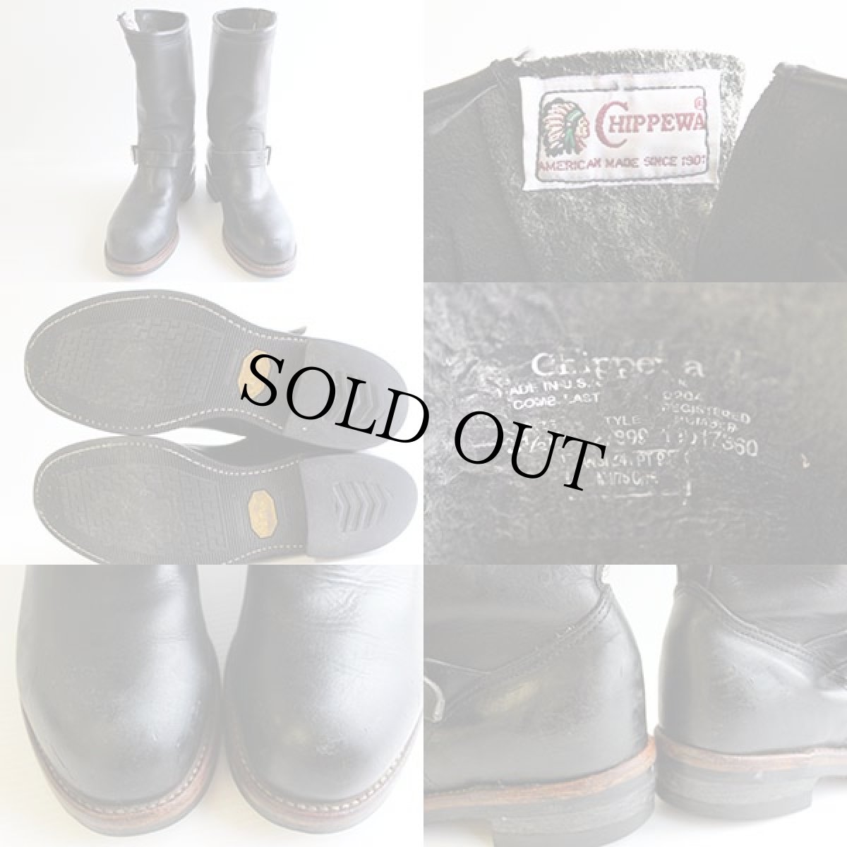 画像5: USA製 CHIPPEWAチペワ PT99 エンジニアブーツ 黒 8.5D (5)