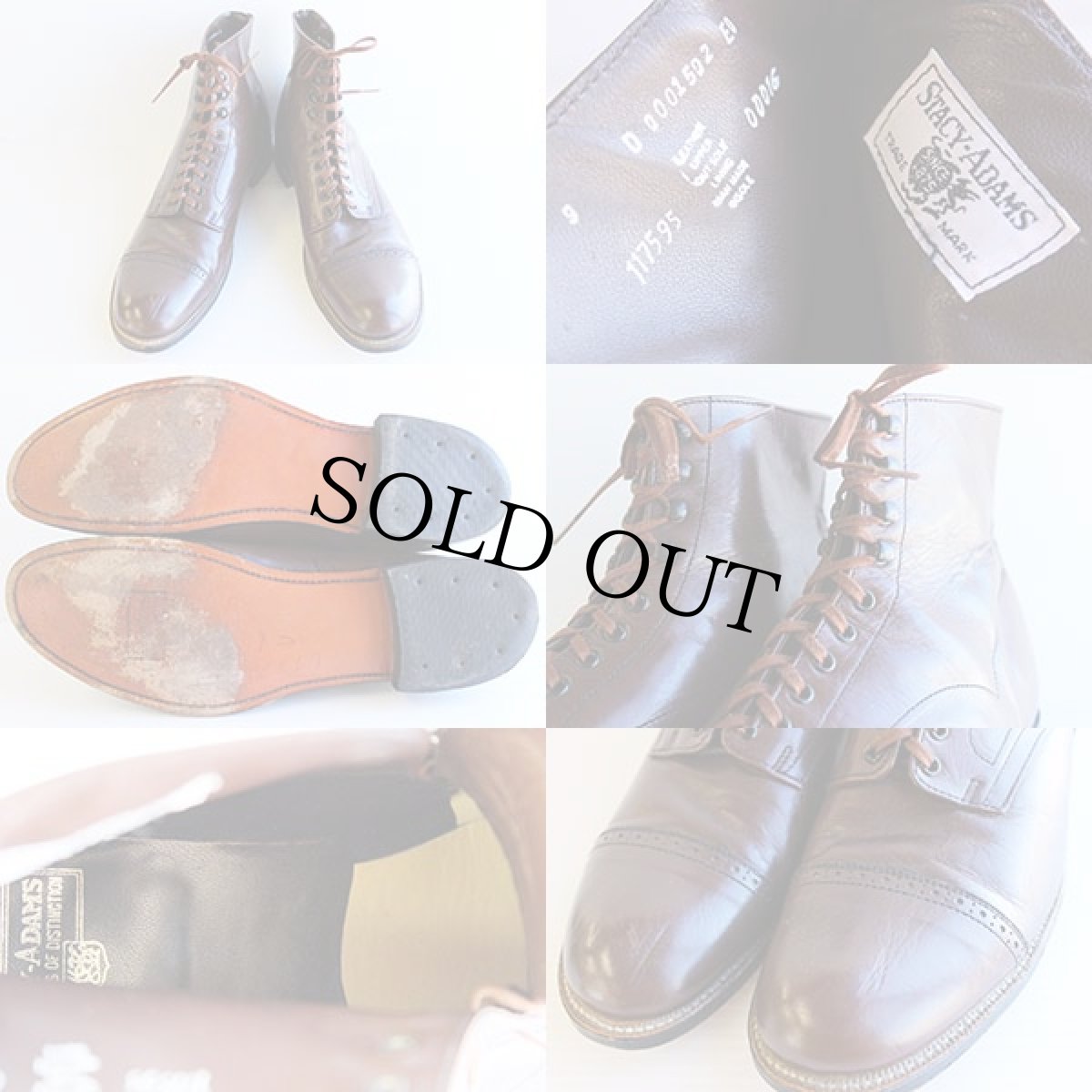 画像3: 70s STACY ADAMSステイシーアダムス アンクルブーツ 茶 9D (3)