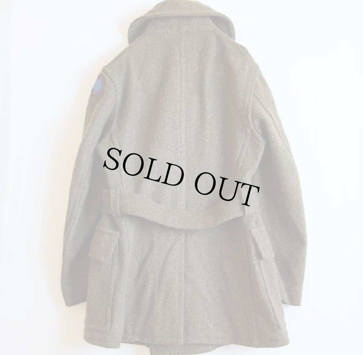 画像2: 30s 米軍 ショールカラー ウールコート 40 (2)