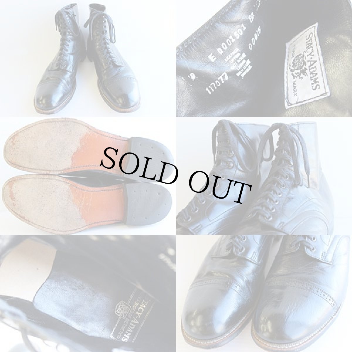 画像3: 70s STACY ADAMSステイシーアダムス アンクルブーツ 黒 9E (3)