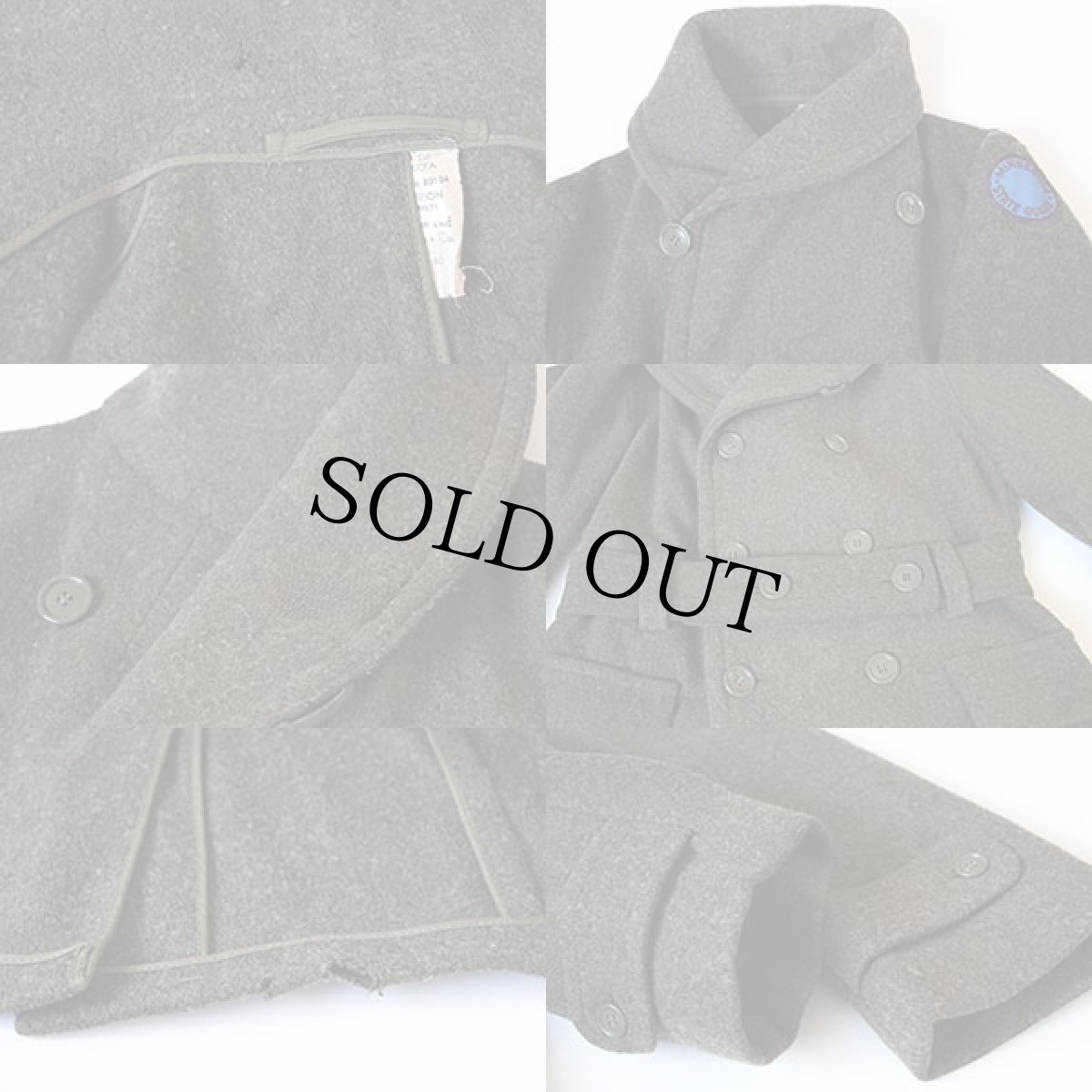 画像3: 30s 米軍 ショールカラー ウールコート 40 (3)