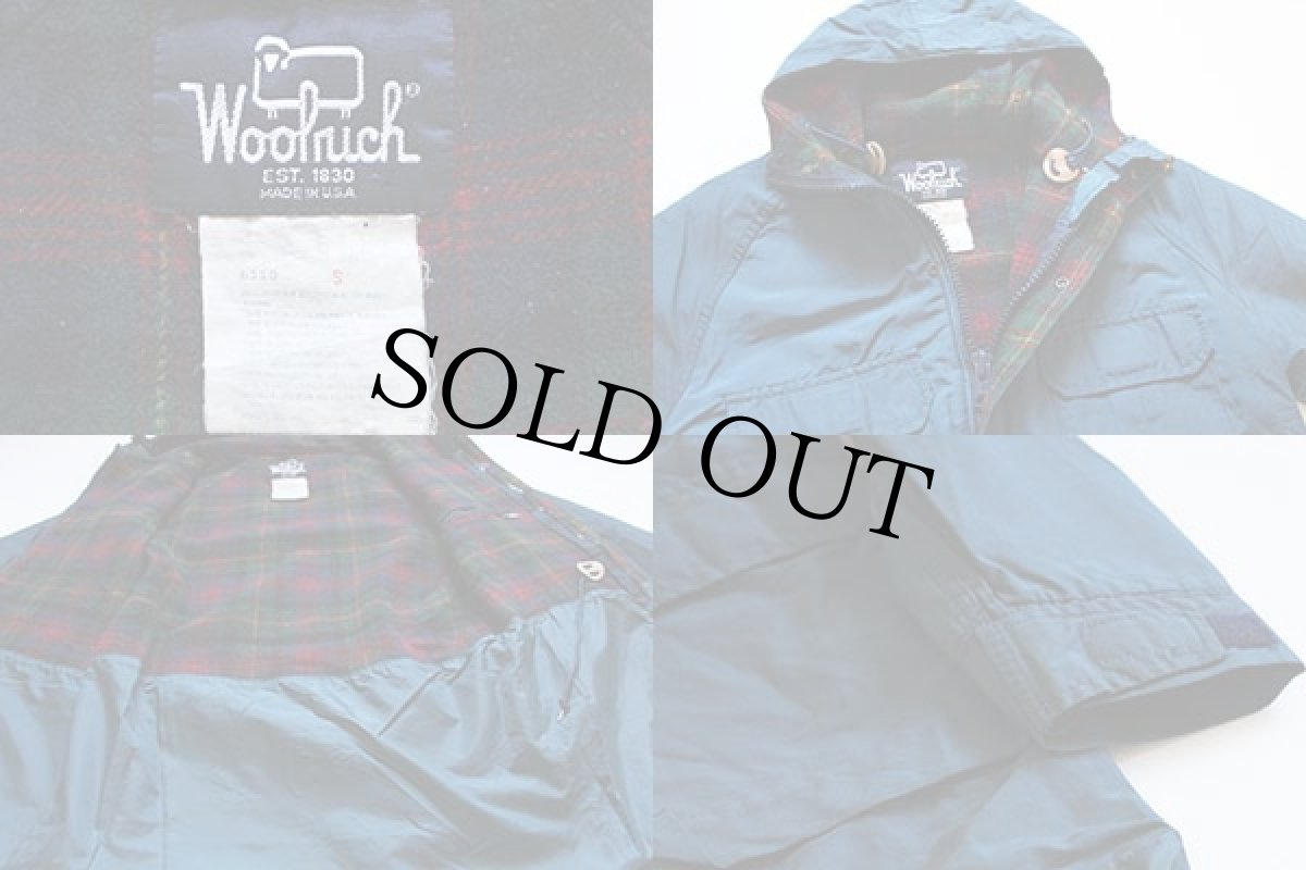 画像3: 80s USA製 Woolrichウールリッチ ウールライナー マウンテンパーカー 紺 S (3)