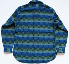 画像2: 70s USA製 PENDLETONペンドルトン 総柄 ウールシャツ L (2)