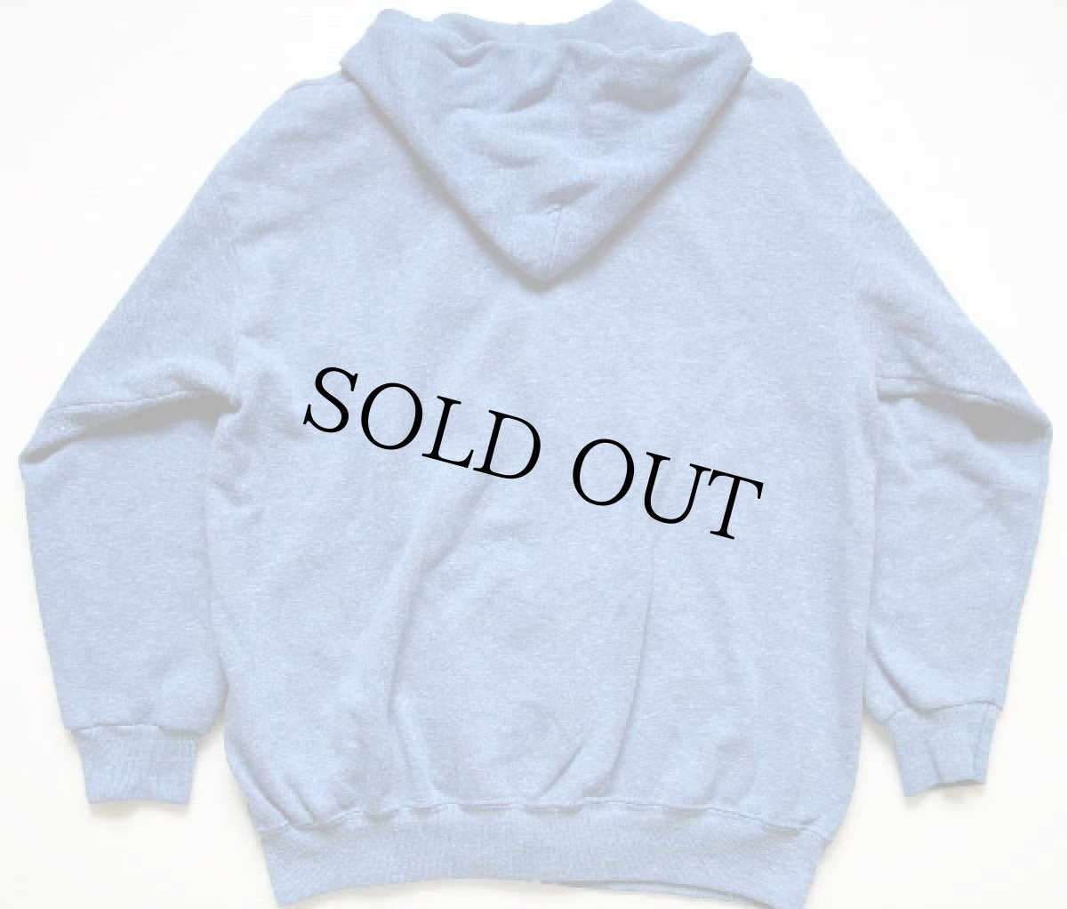 画像2: 70s UNKNOWNスウェット ジップパーカー 杢ブルー (2)