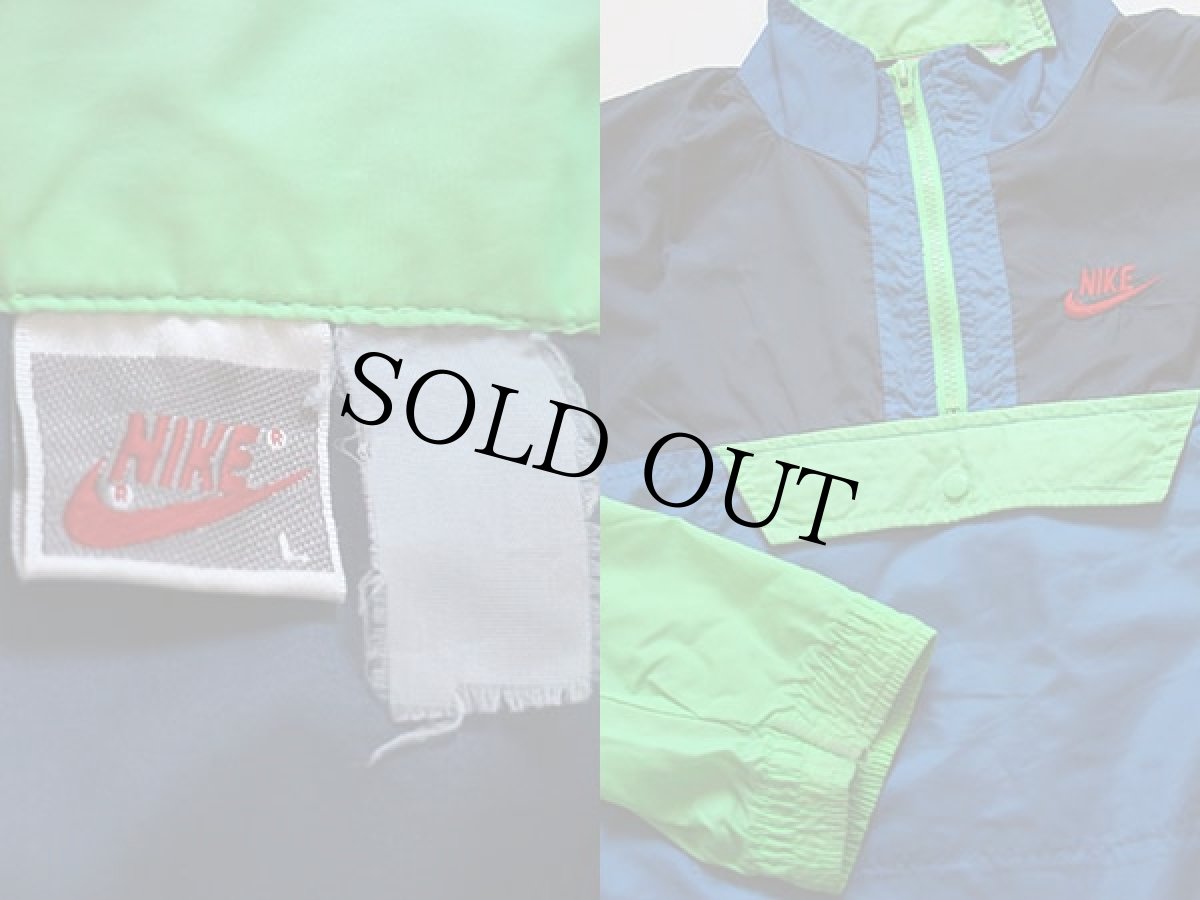 画像3: 90s NIKEナイキ マルチカラー 切り替え ナイロンジャケット 蛍光 (3)
