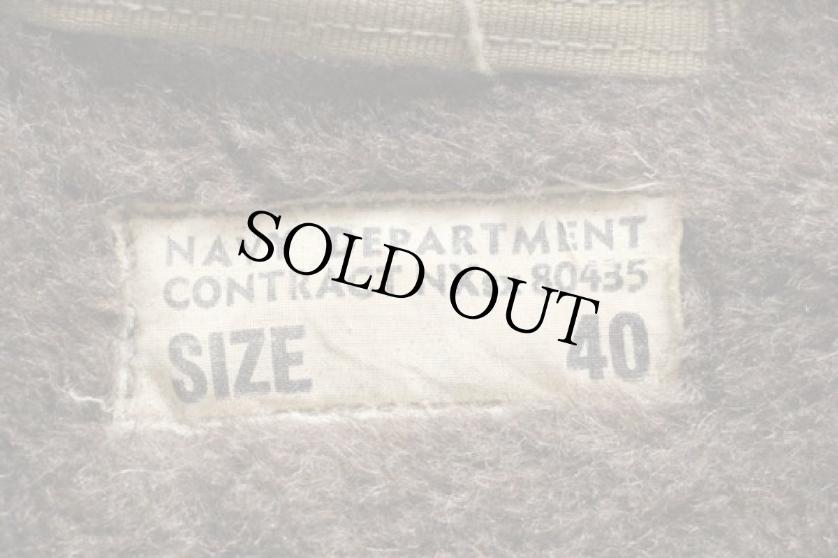 画像3: 40s 米軍 U.S.NAVY N-1 デッキジャケット オリーブドラブ 40 (3)