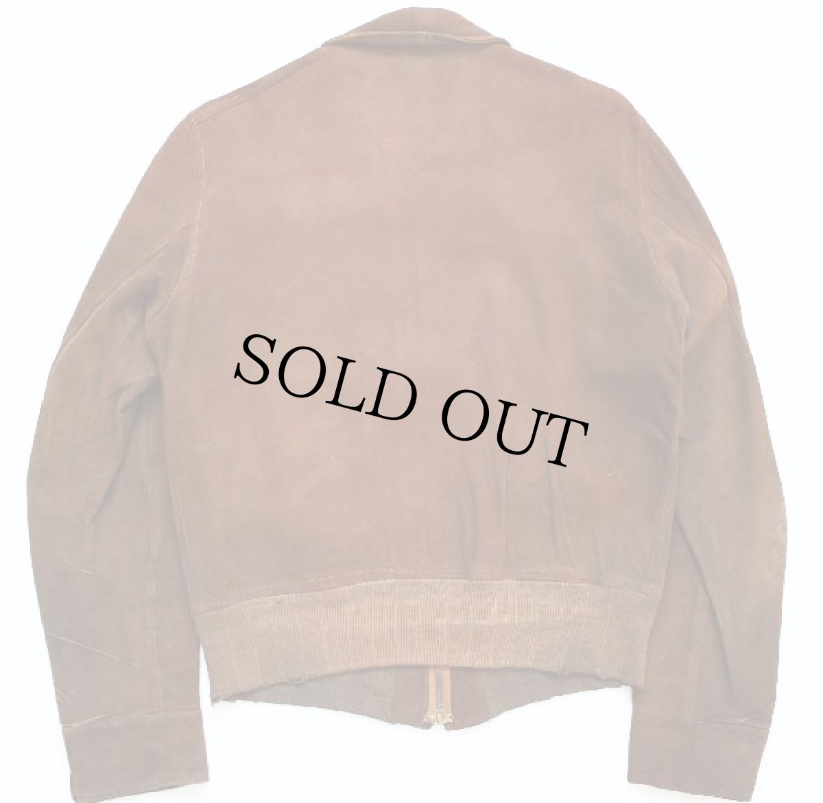 画像2: 30s Shophouse Outdoor Garments ハトメ 針抜きリブ ディアスキン スポーツジャケット (2)