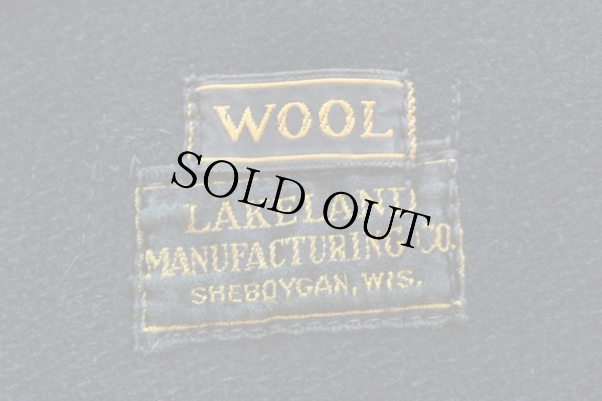 画像4: 40s LAKELAND エルボーパッチ付き ウール スポーツジャケット 黒 (4)