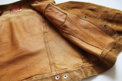 画像1: 60s LEVI'Sリーバイス BIGE スエードレザージャケット