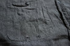 画像5: 40s J.C.PENNEY OX-HIDE ブラックシャンブレーシャツ (5)