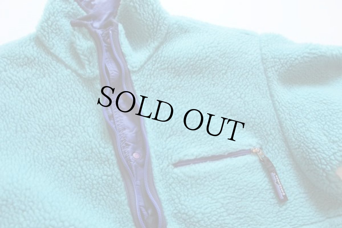 画像4: 90s USA製 patagoniaパタゴニア グリセード リバーシブル プルオーバー ナイロン×フリースジャケット シーグリーン S (4)