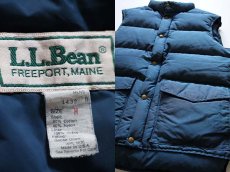 画像3: 80s USA製 L.L.Bean 60/40 ダウンベスト M 紺 (3)