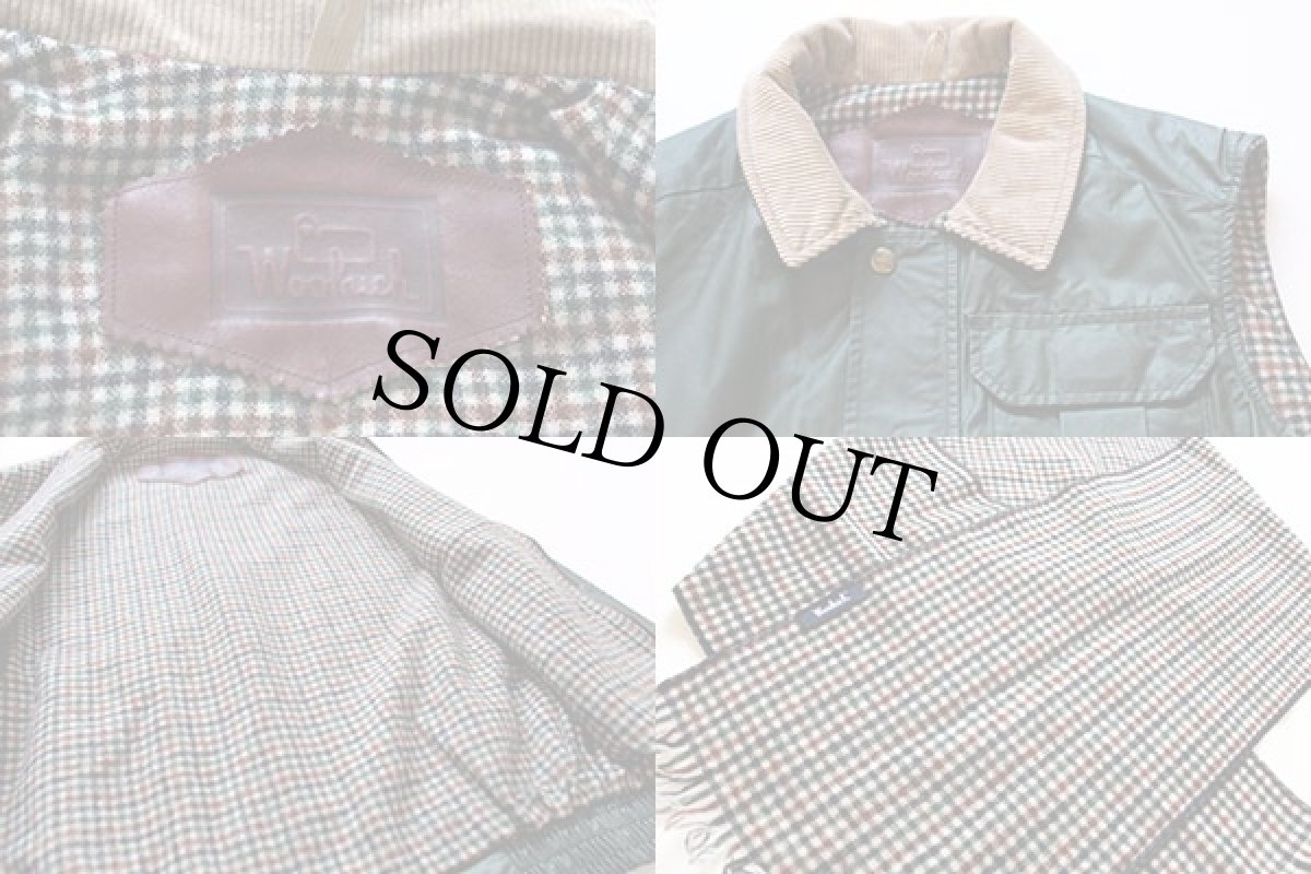 画像3: Woolrichウールリッチ ウールライナー ナイロンベスト マフラー付き (3)