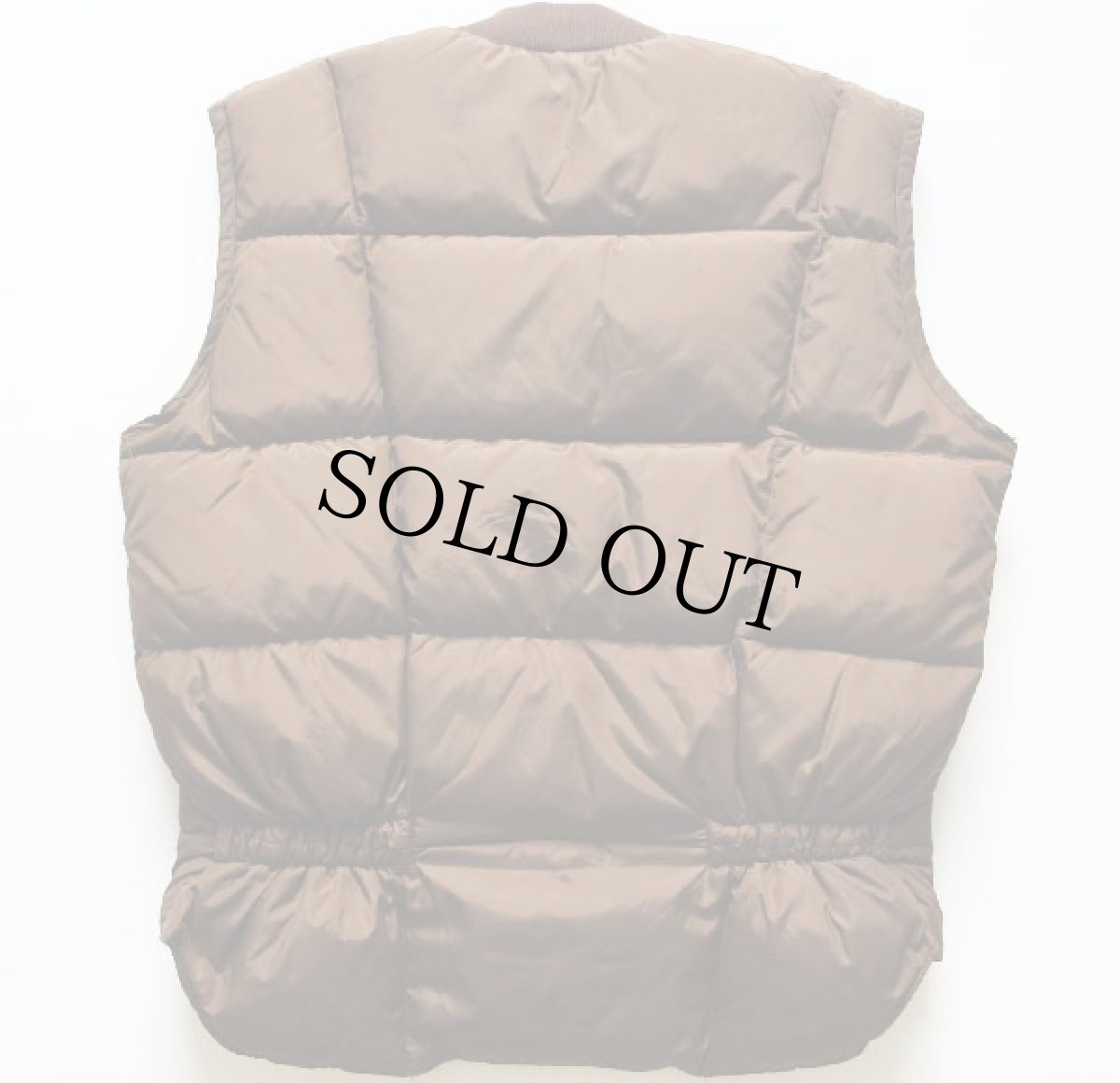 画像2: 70s USA製 Walls インナー ダウンベスト 茶 M (2)