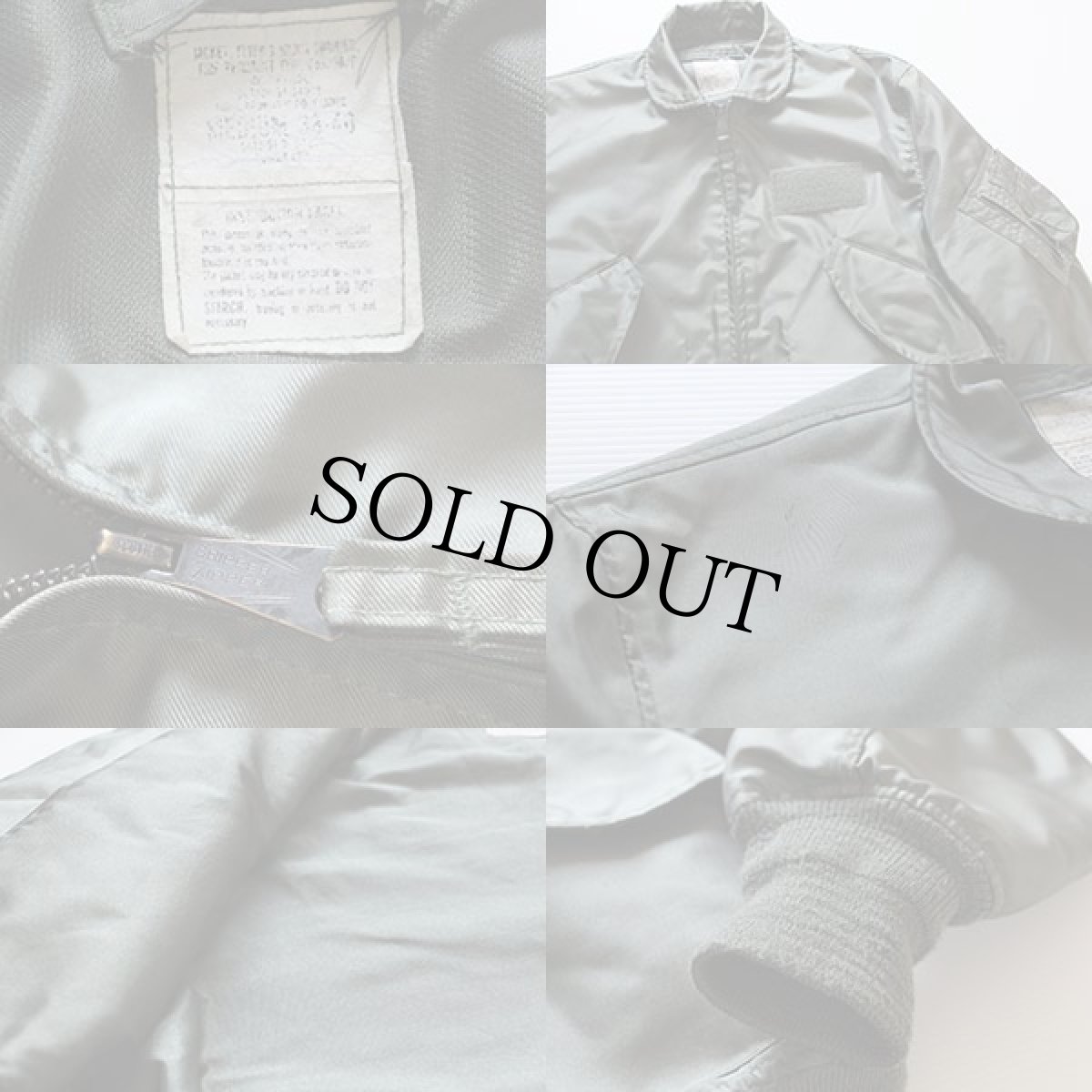 画像3: 80s 米軍 USAF CWU-36/P アラミド フライトジャケット M (3)