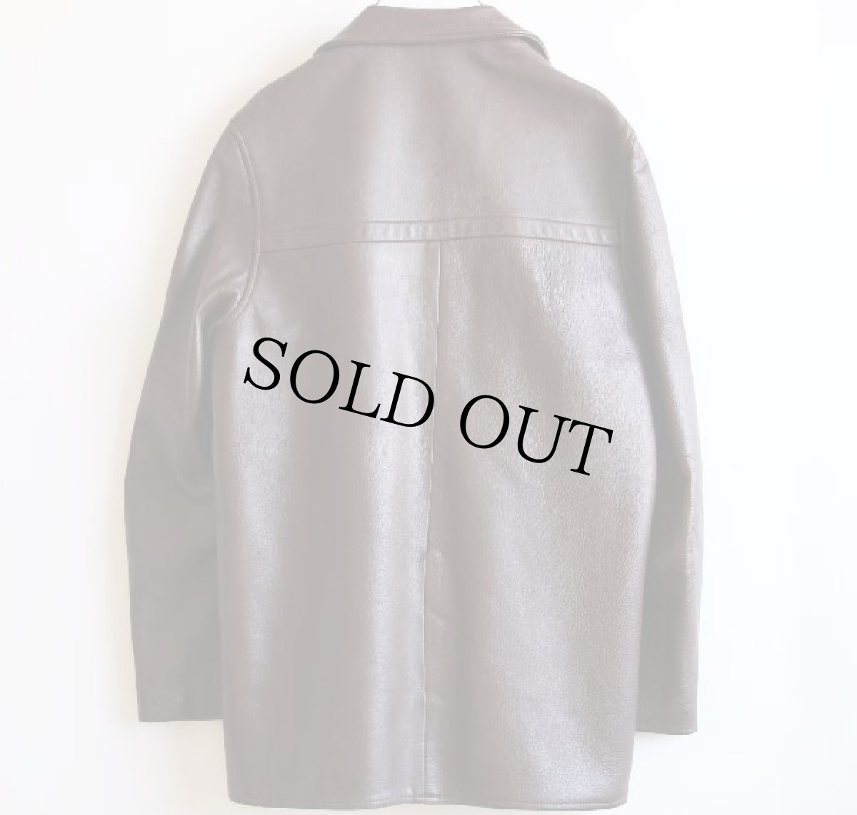 画像2: 70s USA製 W.B.PLACE&Co ディアスキン レザーコート (2)