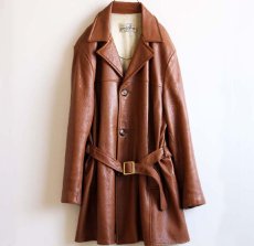 画像1: 70s Custom Coat ディアスキン レザーコート (1)