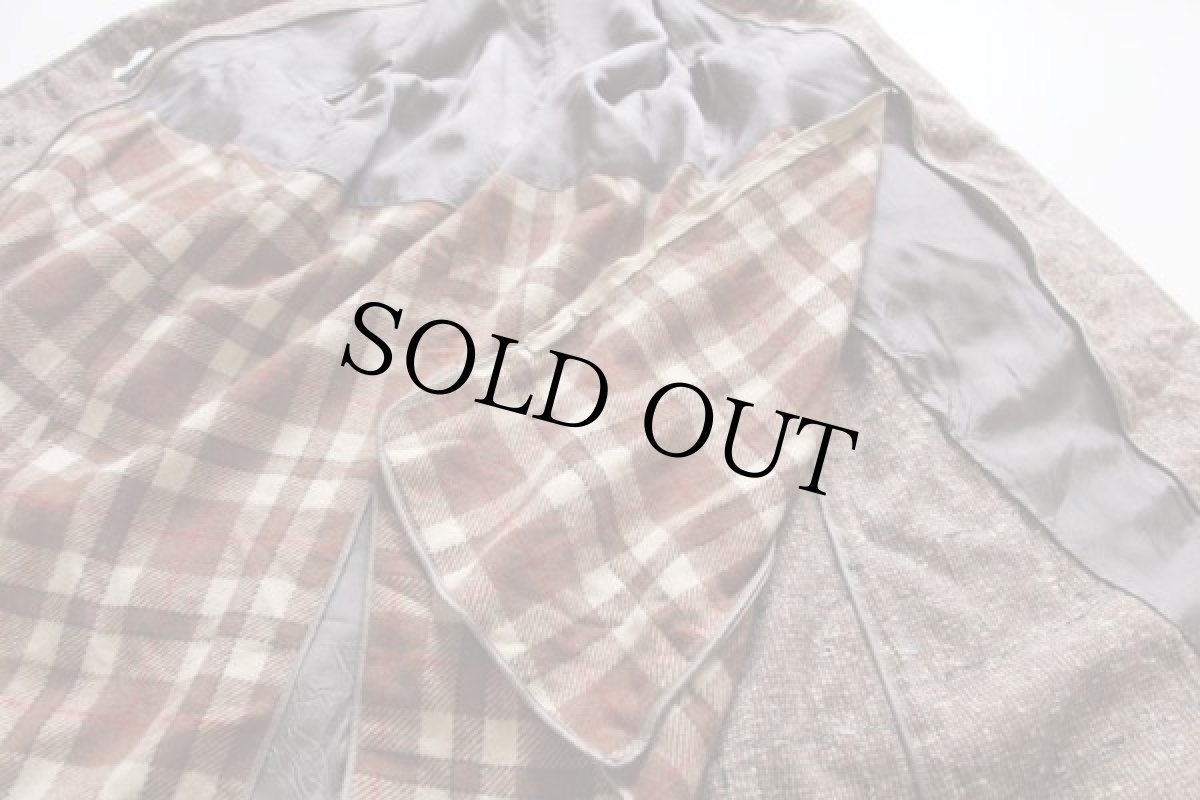 画像5: 60s GIMBEL BROTHERS ロング ツイード ウール コート (5)