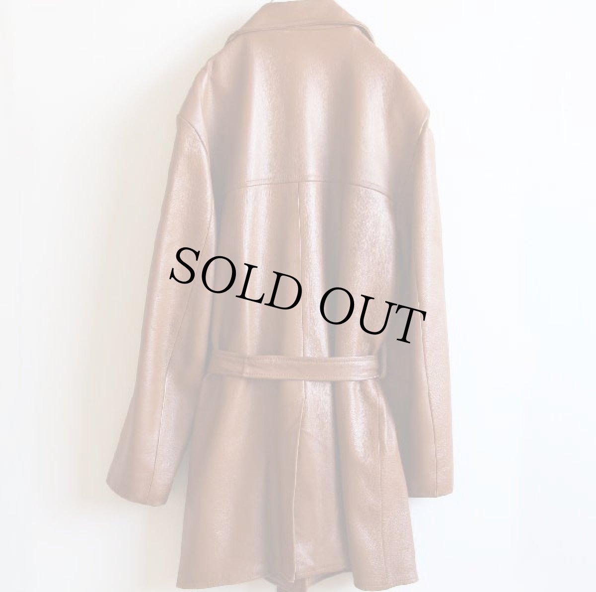 画像2: 70s Custom Coat ディアスキン レザーコート (2)