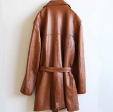 画像2: 70s Custom Coat ディアスキン レザーコート (2)