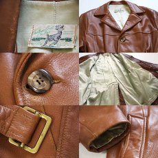 画像3: 70s Custom Coat ディアスキン レザーコート (3)