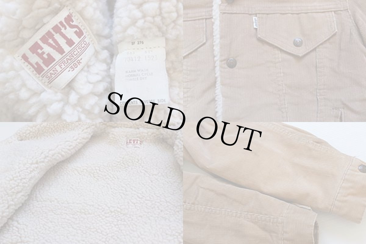 画像4: 80s USA製 Levi'sリーバイス ボアライナー コーデュロイジャケット 4ポケット 38R (4)