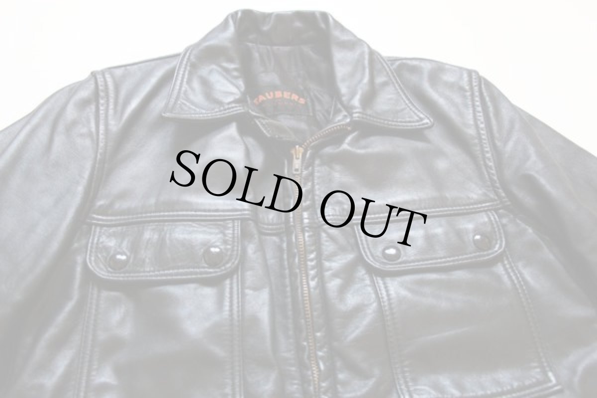 画像3: 60s TAUBERS レザージャケット 黒 (3)