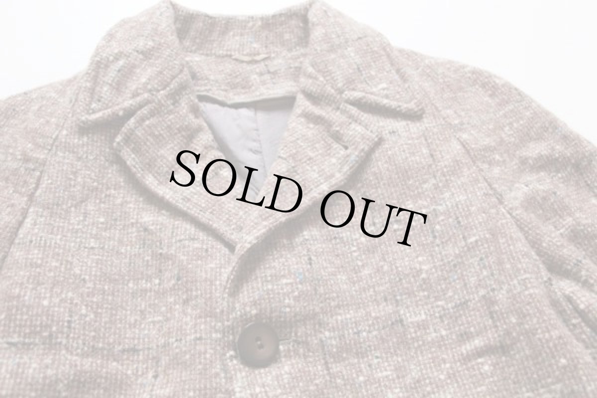 画像4: 60s GIMBEL BROTHERS ロング ツイード ウール コート (4)