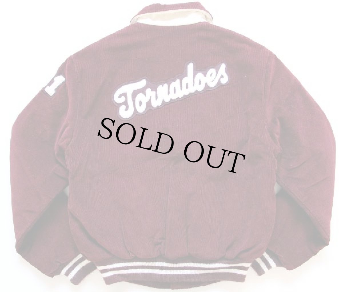 画像2: デッドストック★80s USA製 TROPHY JACKETS コーデュロイスタジャン L (2)