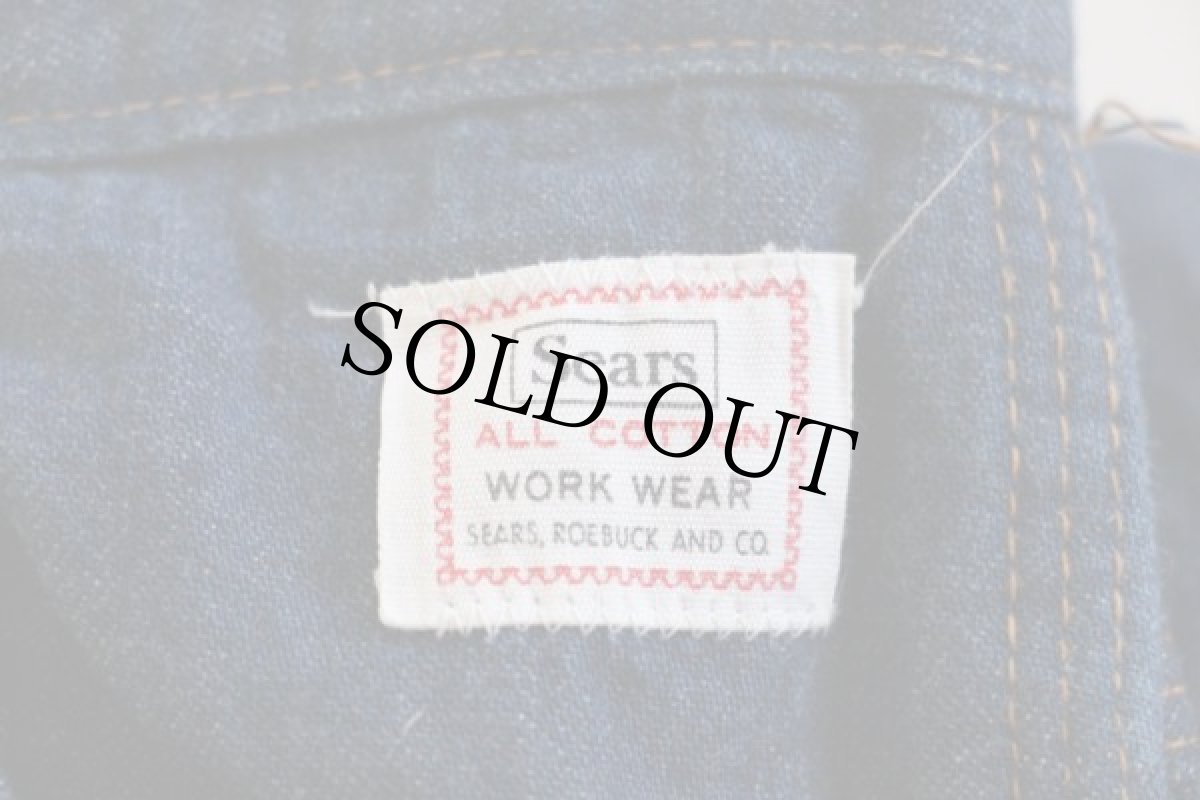 画像3: 60s Sears 裏地付き デニムペインターパンツ w32 (3)