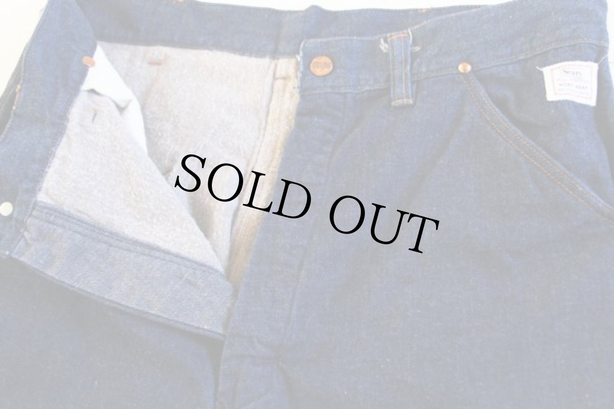 画像2: 60s Sears 裏地付き デニムペインターパンツ w32 (2)