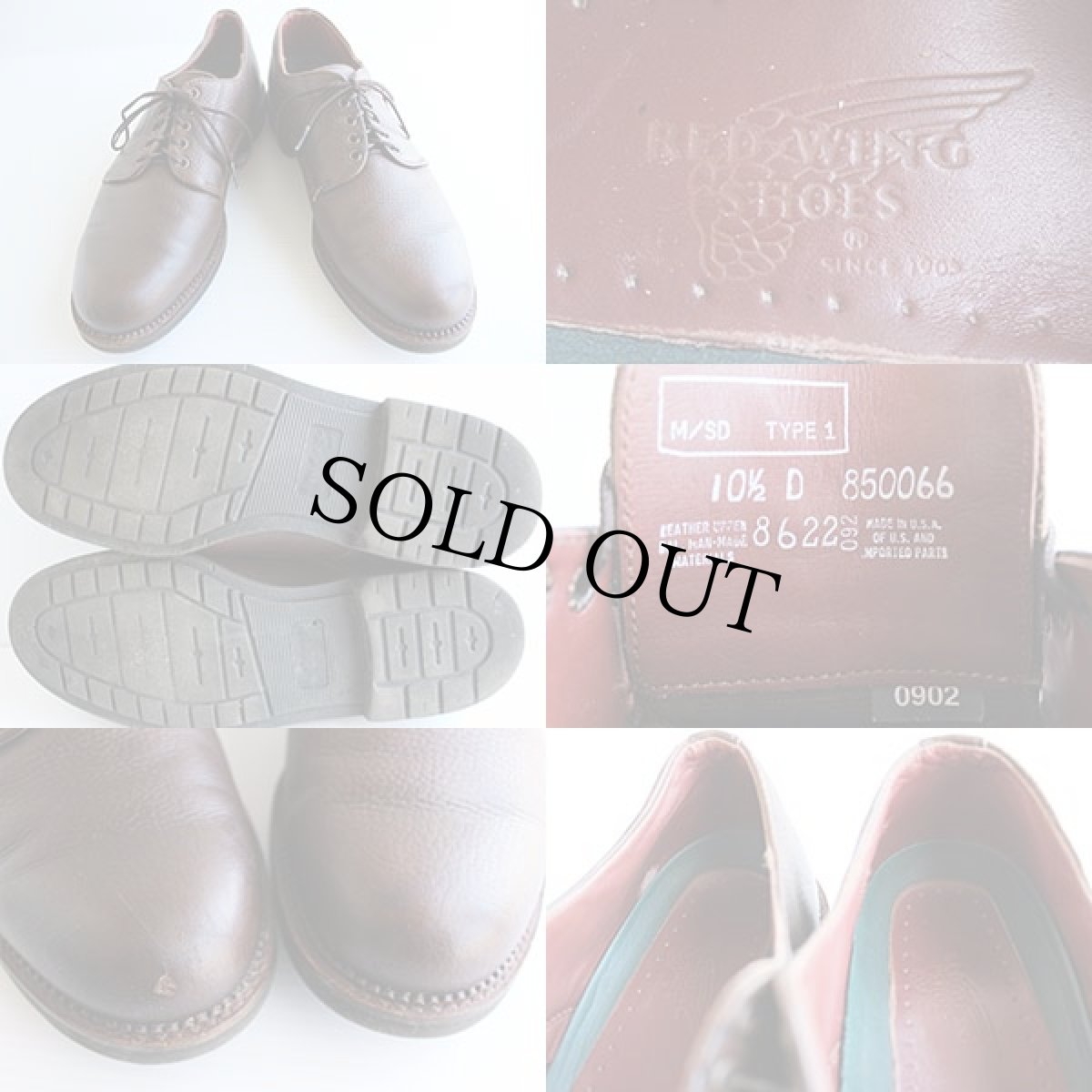 画像3: USA製 REDWINGレッドウイング コンフォートシューズ 焦げ茶 10.5 (3)