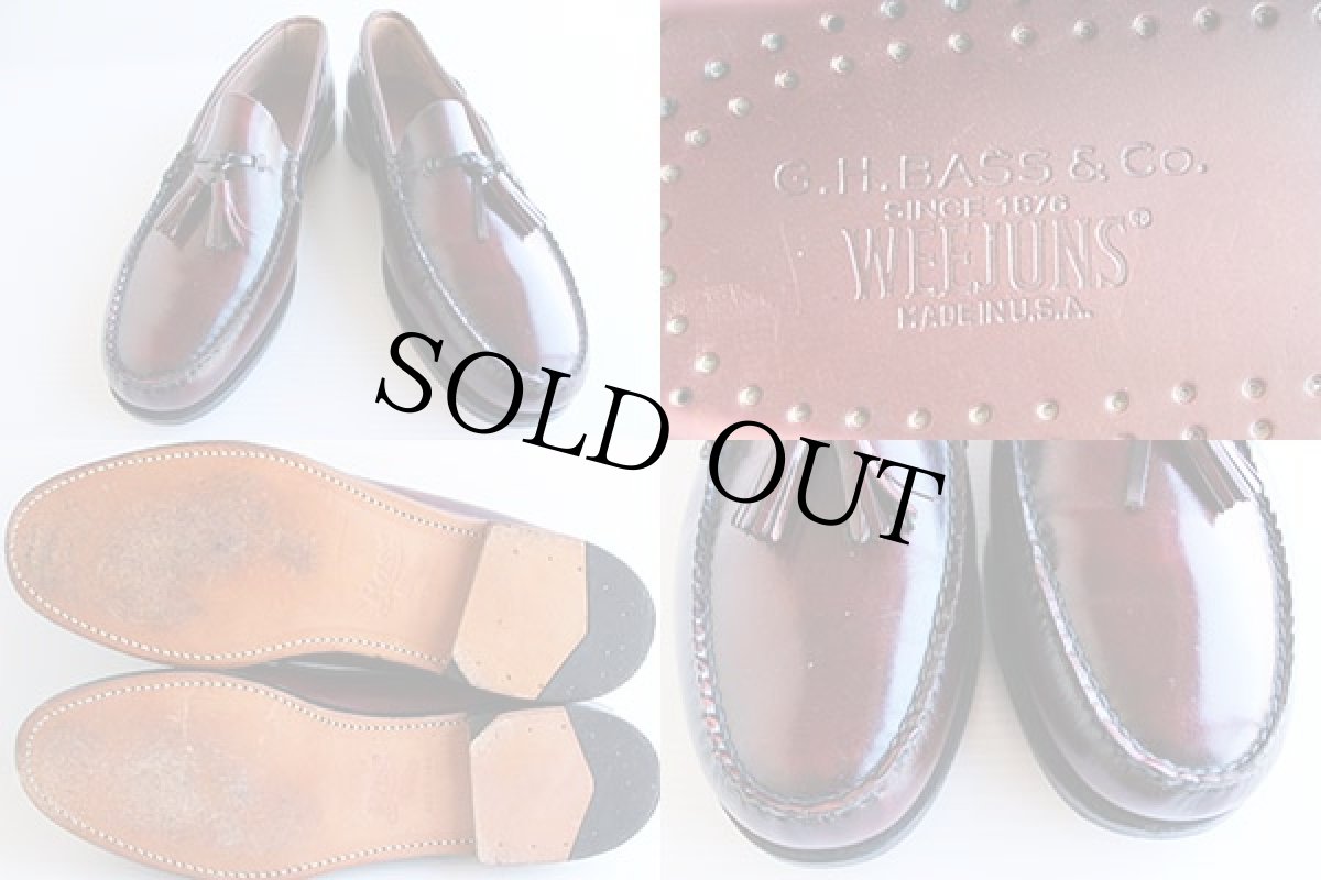 画像3: USA製G.H.BASS&CO WEEJUNS タッセルローファー レザーシューズ 10.5★革靴 (3)